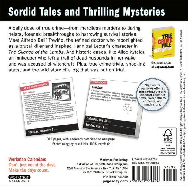 A Year of True Crime Page-A-Day® Calendar 2027