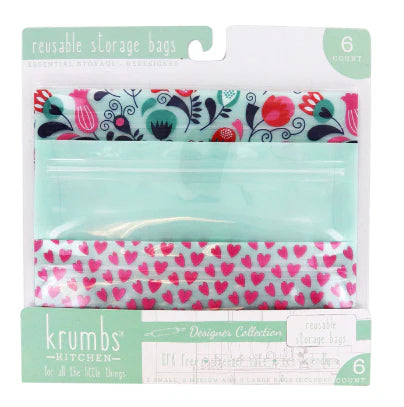 Reusable Storage Bags - 6 pack