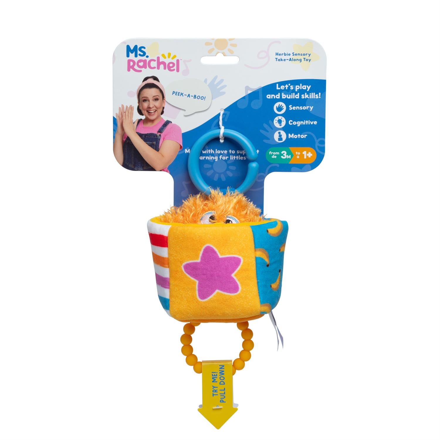 Ms. Rachel Herbie Sensory Take-Along Toy