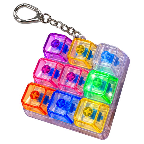 Light-Up Fidget LED Keypad Keychain