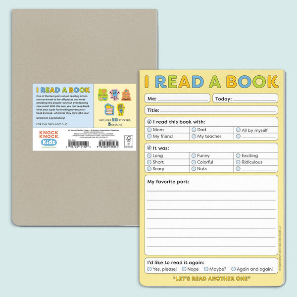 Knock Knock Kids - I Read a Book Playtime Pads