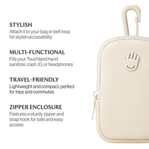 Ivory Touchette Clip On Pouch