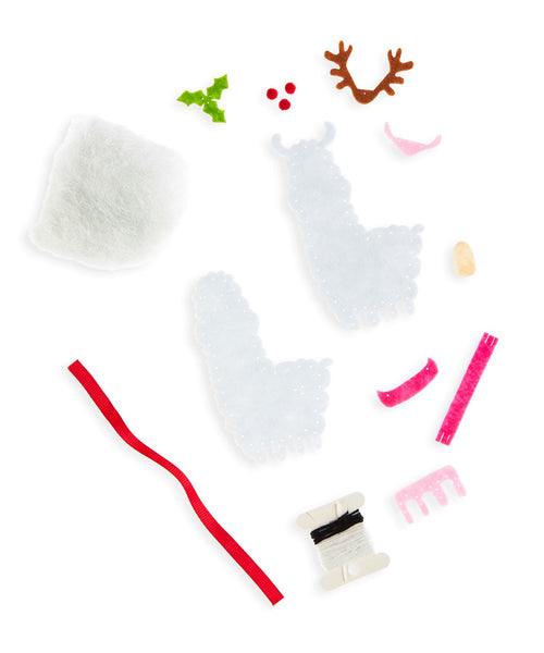 Christmas Alpacha DIY Felt Ornament Kit