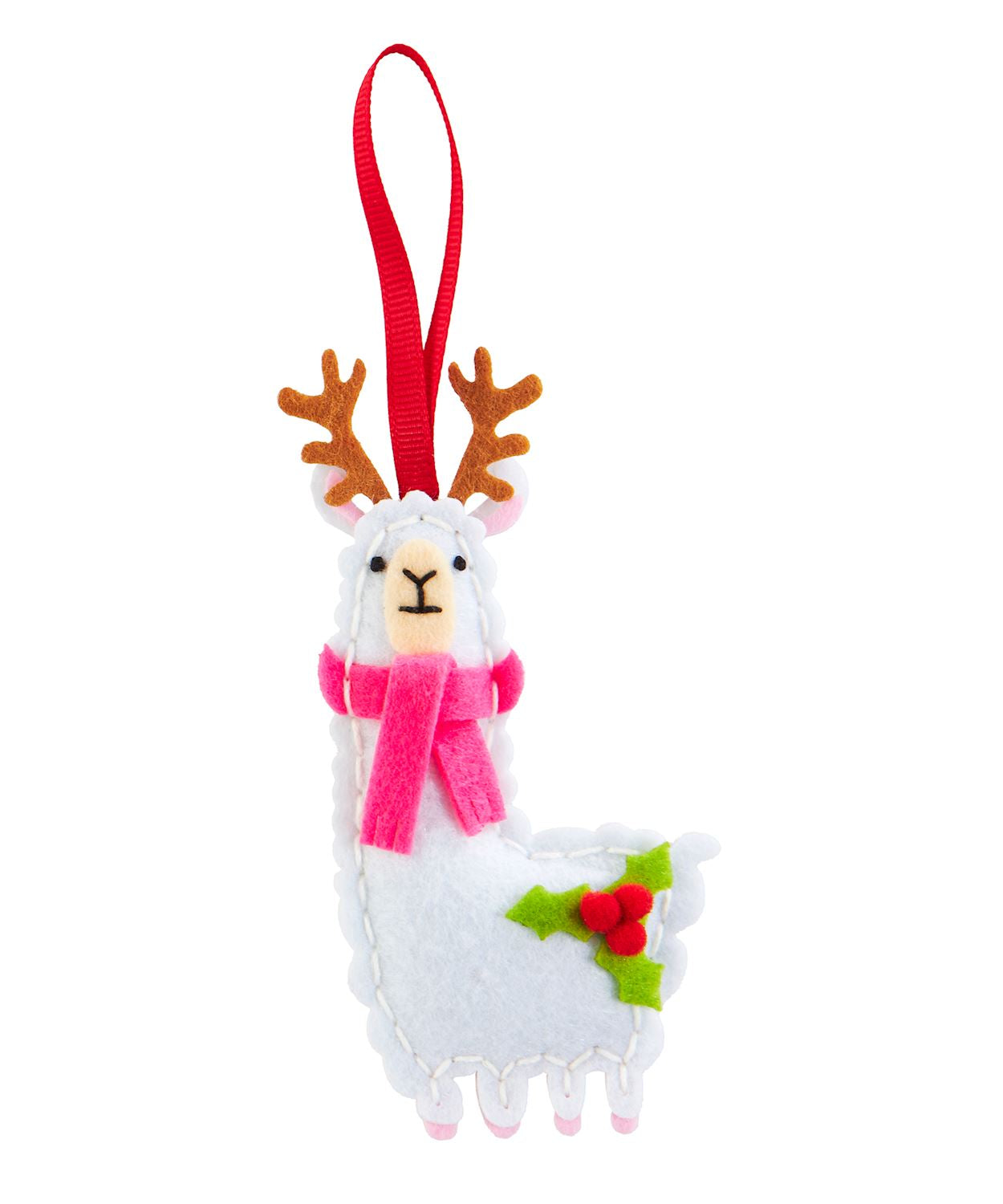 Christmas Alpacha DIY Felt Ornament Kit