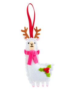 Christmas Alpacha DIY Felt Ornament Kit