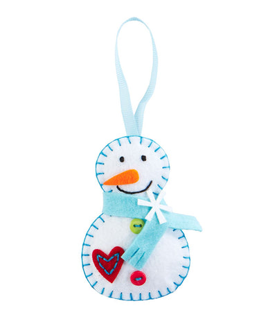 Snowman DIY Felt Ornament Kit