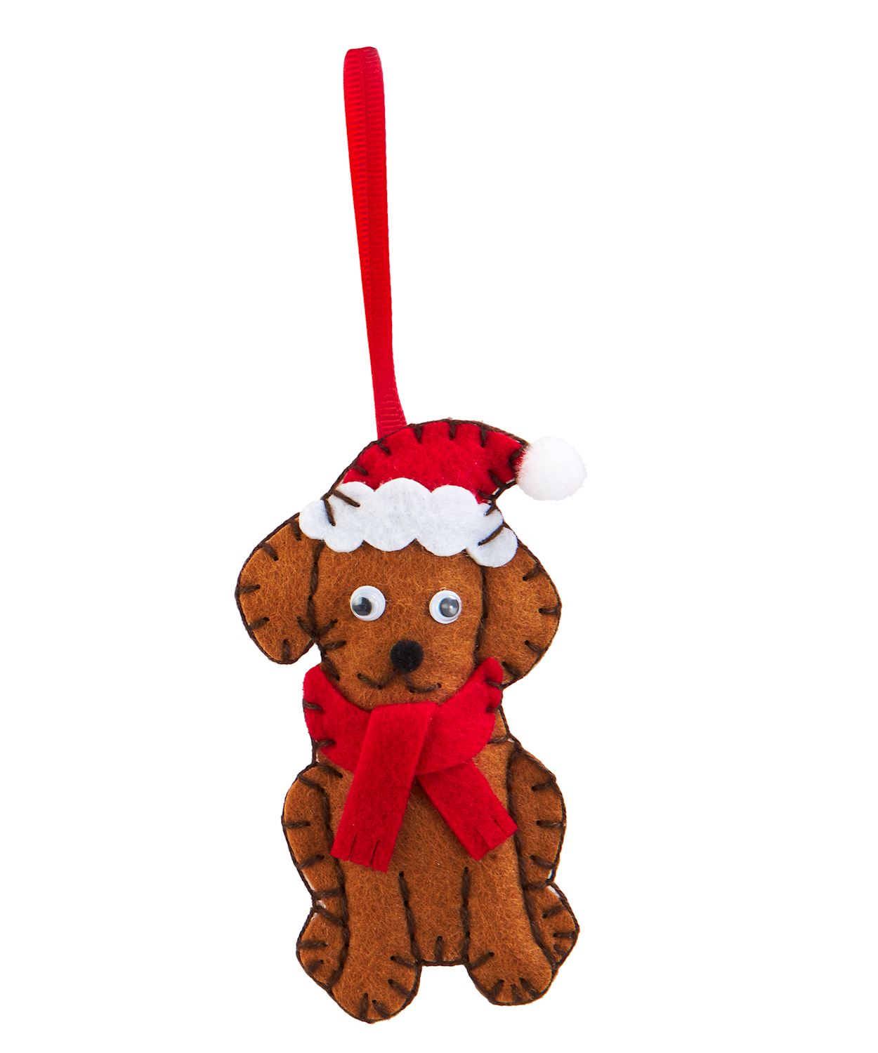 Christmas Dog DIY Felt Ornament Kit
