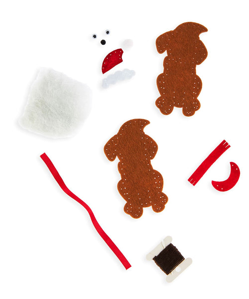Christmas Dog DIY Felt Ornament Kit