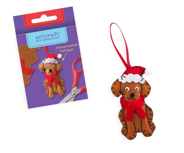 Christmas Dog DIY Felt Ornament Kit