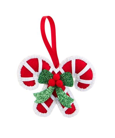 Candy Cane DIY Felt Ornament Kit