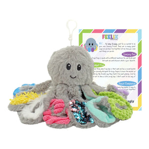 Quiggly Mini Sensory Octopus Plush Toy