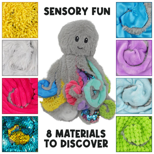 Quiggly Mini Sensory Octopus Plush Toy