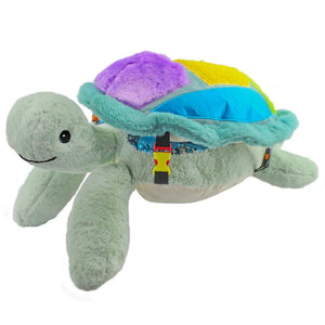 Sunny the Sea Turtle Lap Pad with Detachable Pillow, Weighted Sensory Plush