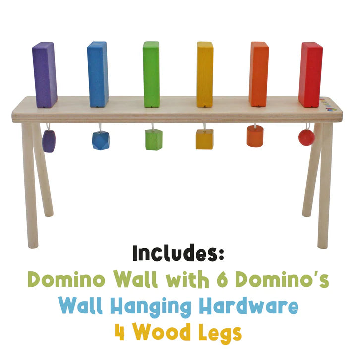 Wooden Falling Domino Wall