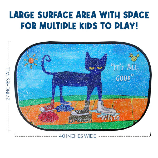 Pete the Cat I Love My White Shoes Reversible Sequins Mat