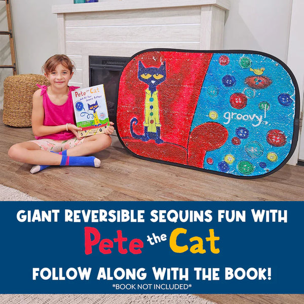 Pete the Cat His Four Groovy Buttons Reversible Sequins Mat