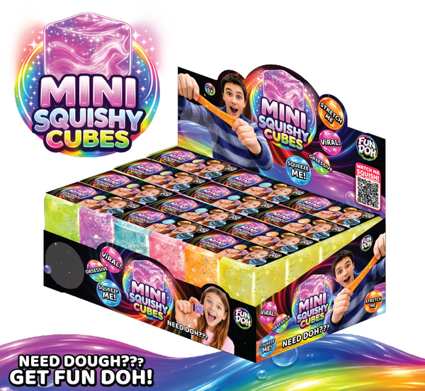 Fun Doh MINI Squishy Cube 2 Pack VIRAL Variety