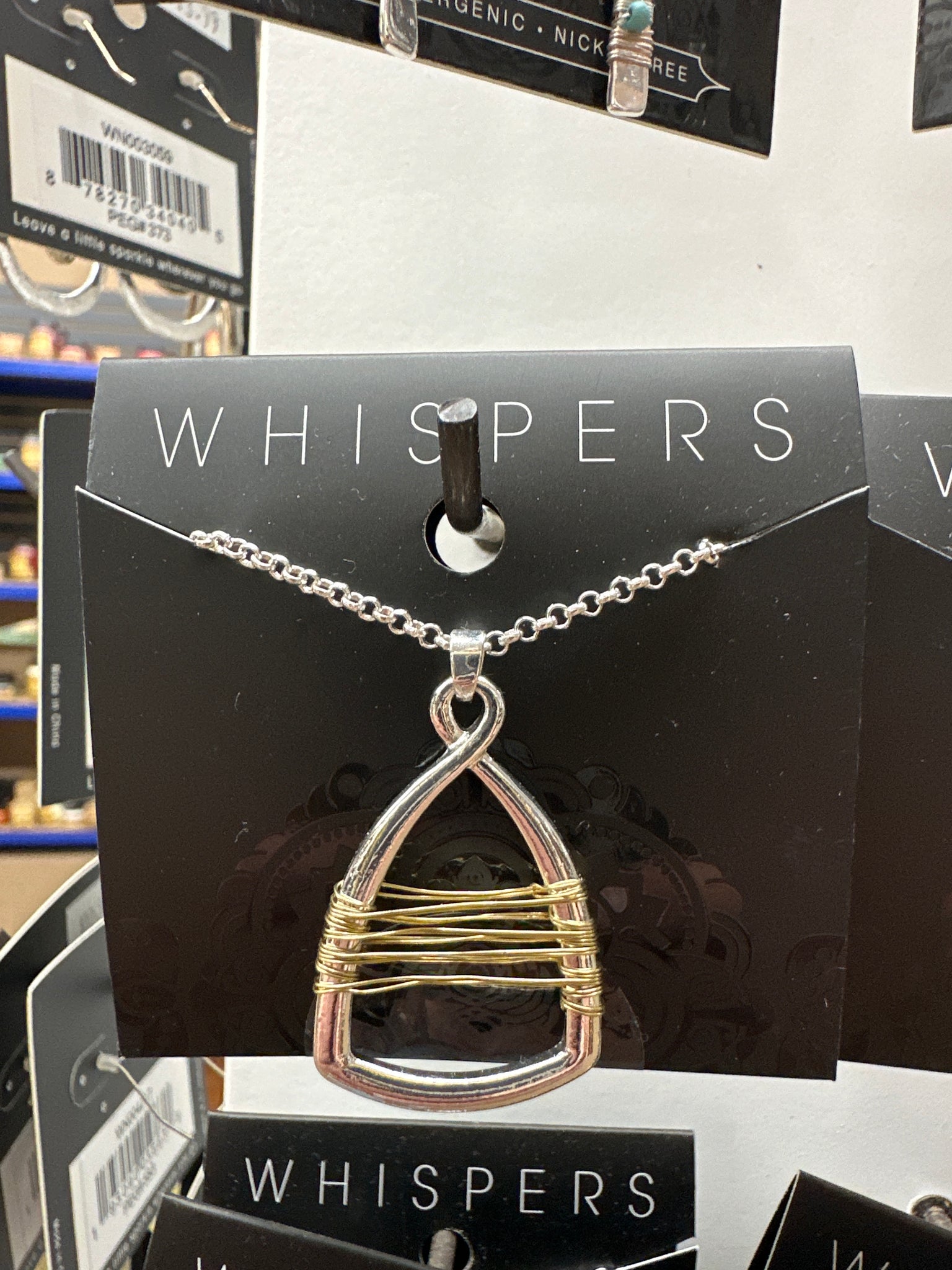 Whispers Wire Infinity Necklace