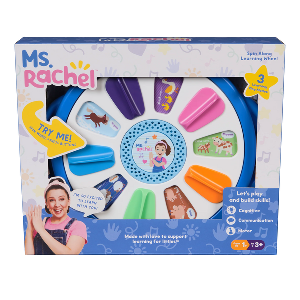 Ms. Rachel Spin Along Learning Wheel