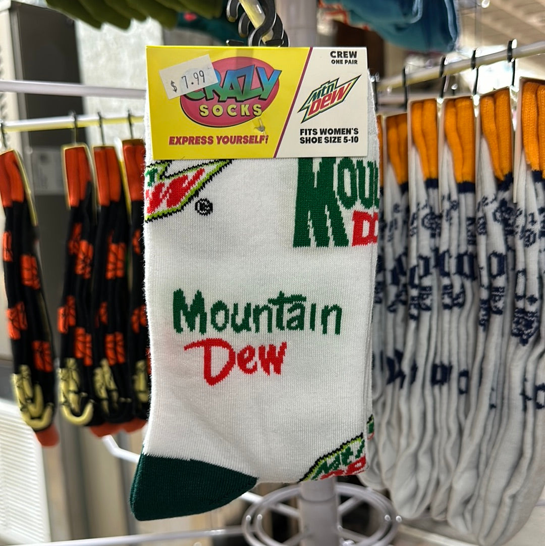 Mountain Dew Women's Crew Socks