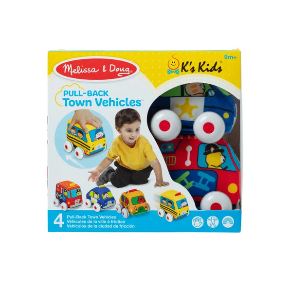 Melissa & Doug K's Kids Pull Back Town Vehicles