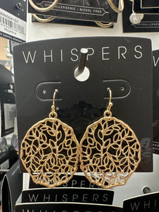 Whispers Filigree Stem Earrings