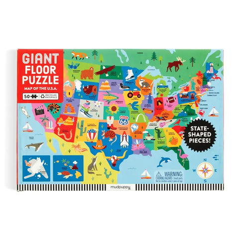 Map of the USA Giant Floor Puzzle