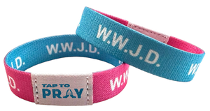 WWJD Tap to Pray Wristband