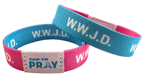 WWJD Tap to Pray Wristband