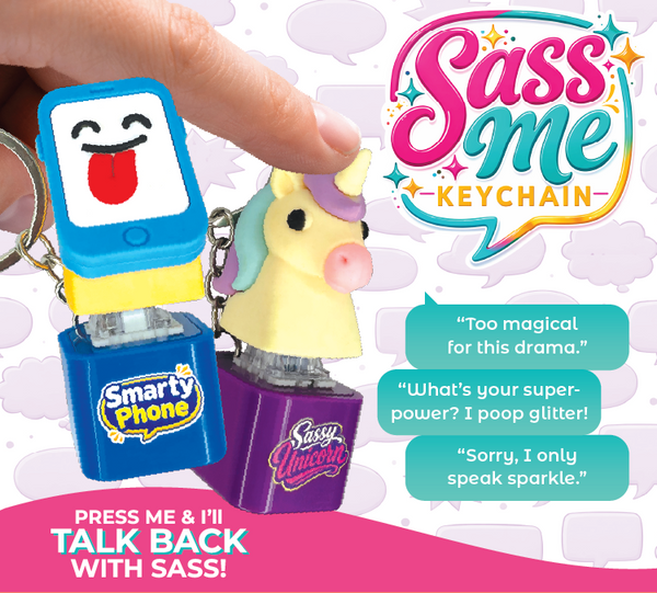 Sass Me Keyboard Fidget Keychain Toy