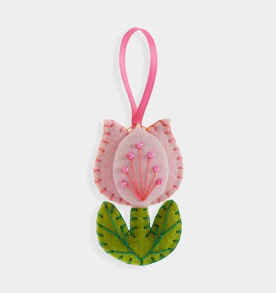 Tulip Flower DIY Felt Ornament Kit