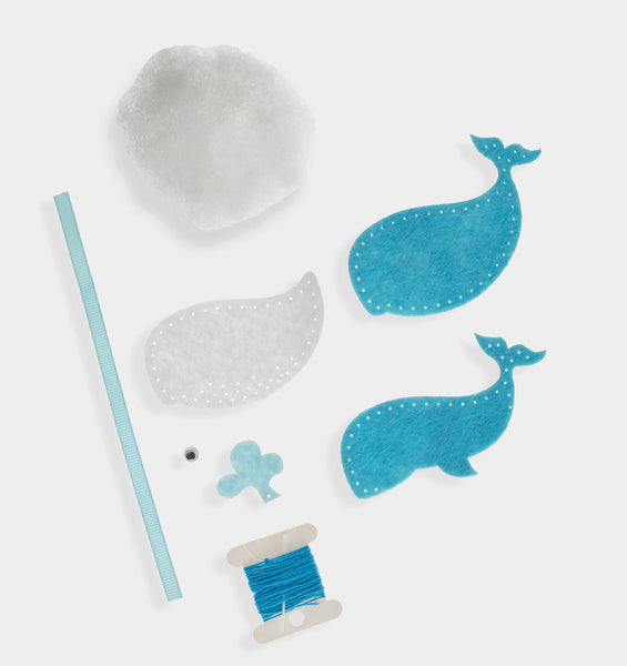 Blue Whale DIY Felt Ornament Kit