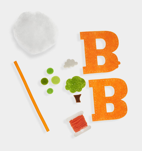B Letter DIY Felt Ornament Kit