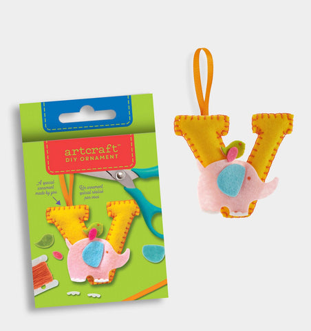 V Letter DIY Felt Ornament Kit