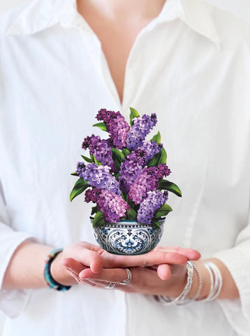 Mini Garden Lilacs Pop-Up Flower Bouquet