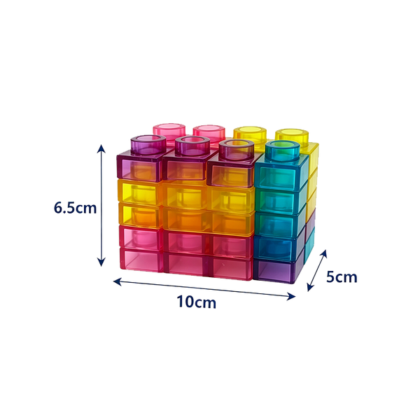 Fun Doh Squish Blocks Building Fidget Sensory Toy - 20 piece