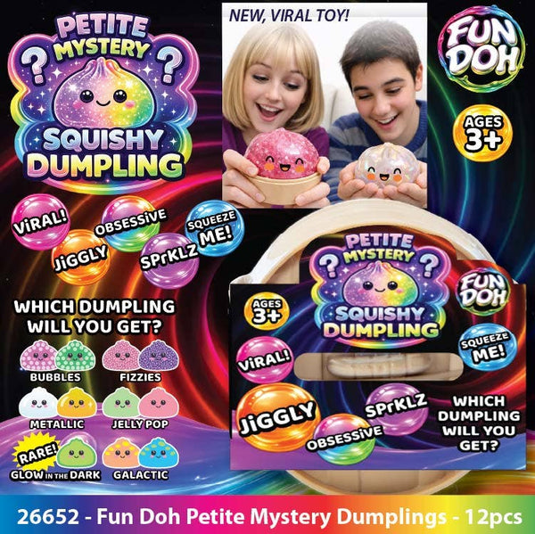 Fun Doh Squishy Mystery Dumpling - Mini Petite 2.5"