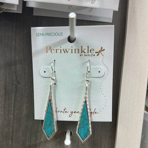 Silver w Turquoise Earrings