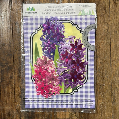 Spring Hyacinths Garden Flag