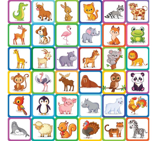 Animals Memory Match Game