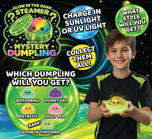 Glow-in-the-Dark Mystery Dumpling Squishy Toy