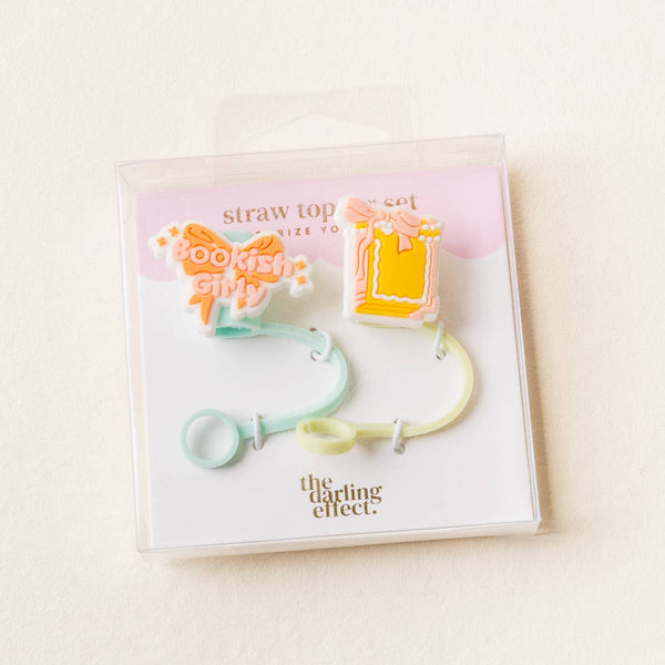 Straw Topper Set–Bookish Girly