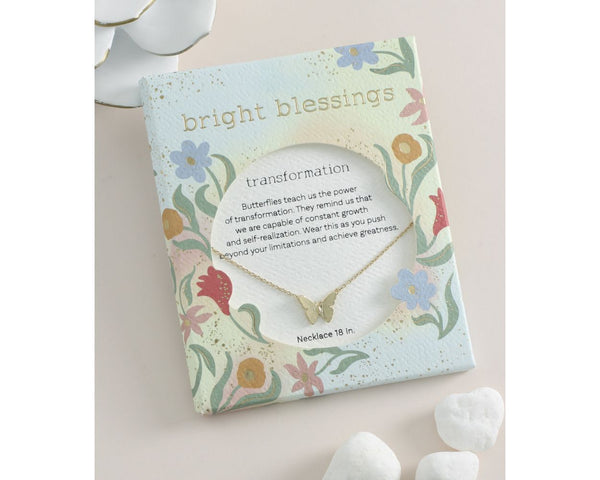 Gold Butterfly Bright Blessings Necklace - Transformation