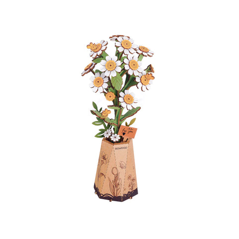 Wooden Bloom Puzzle: Chamomile