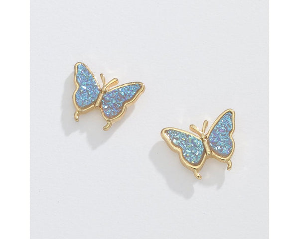 Iridescent Butterflies Earrings