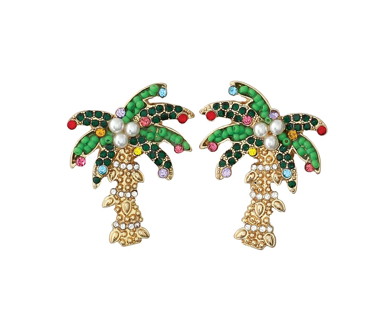 Christmas Palm Tree Earrings