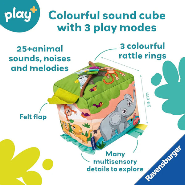 Roll & Play Sound Cube: Wild Animals