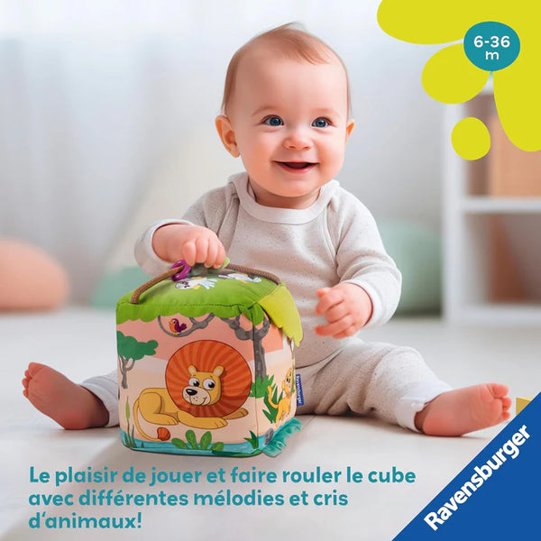 Roll & Play Sound Cube: Wild Animals