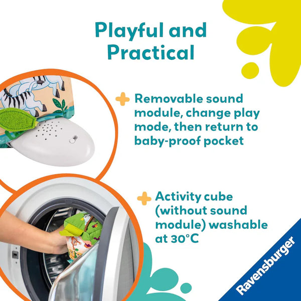 Roll & Play Sound Cube: Wild Animals