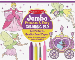 Jumbo Princess & Fairy Coloring Pad